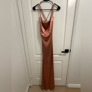 Elegant Pink Evening Gown